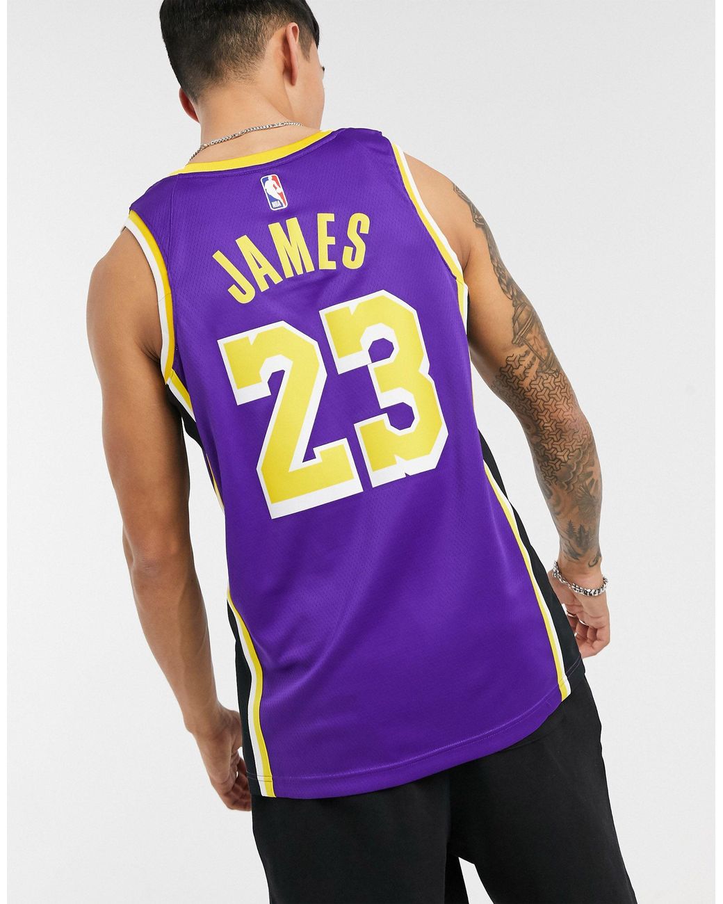 Camiseta violeta sin mangas Jordan LA Lakers NBA Swingman Nike Basketball  de hombre de color Morado | Lyst