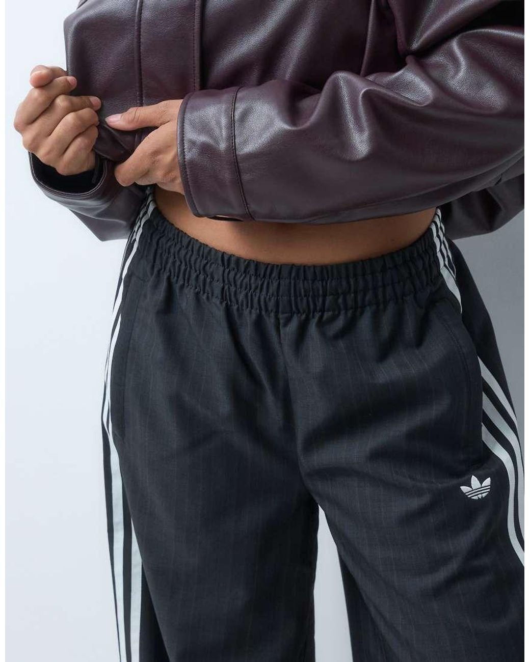 Adidas Originals Blue Check Track Bottoms