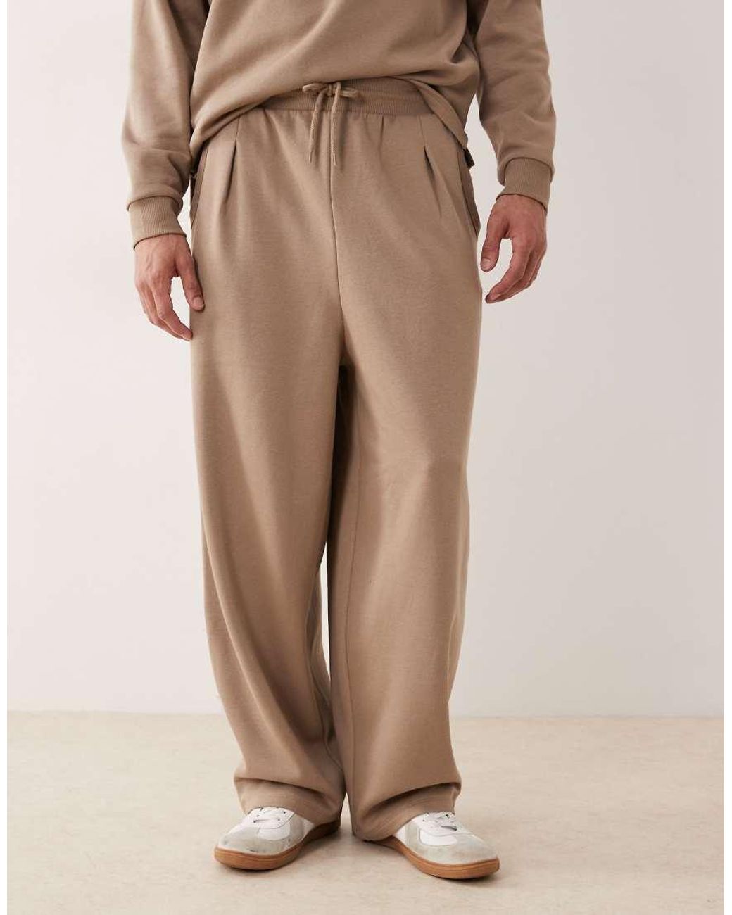 ASOS Natural Loose joggers for men