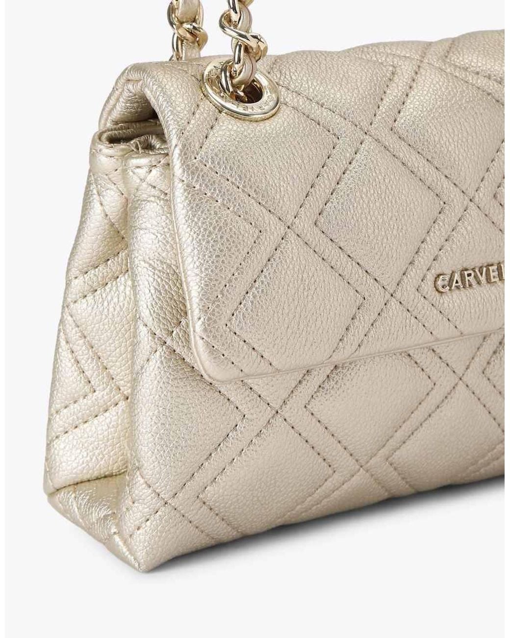 Carvela Kurt Geiger White Rosa Chain Shoulder Bag