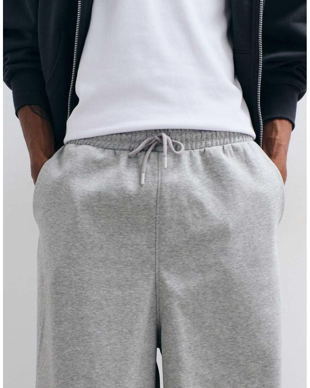 ASOS White Oversized Balloon Sweatpants for men