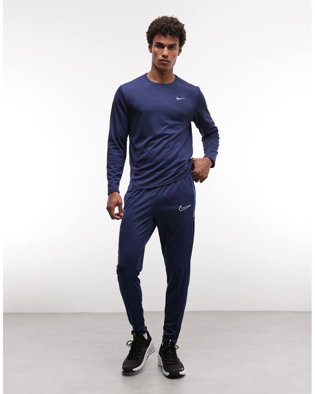 Nike Football Blue Academy 25 Dri-fit joggers for men