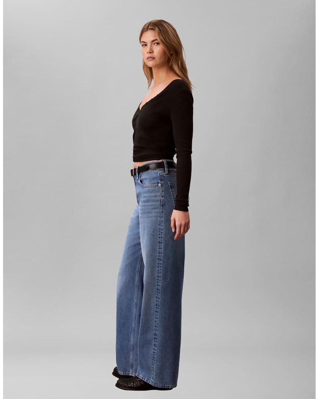 Calvin Klein Blue Relaxed Baggy Jeans
