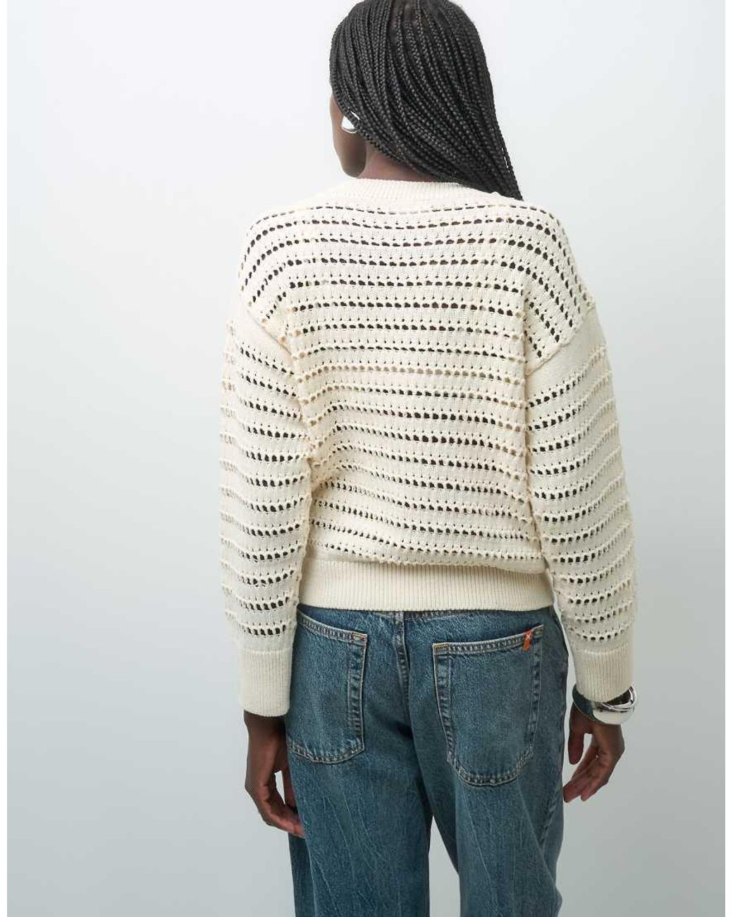 ASOS Gray Pointelle Jumper