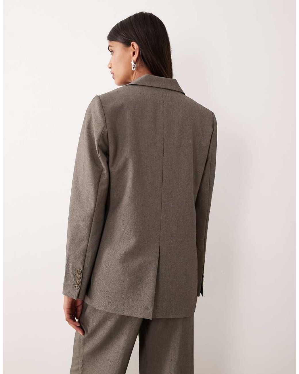 Y.A.S Brown Oversized Blazer