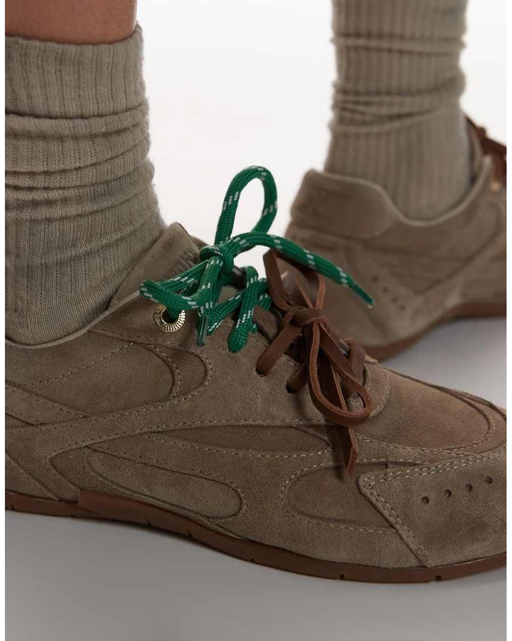 Bronx Brown Myr-aa Lace Up Trainers