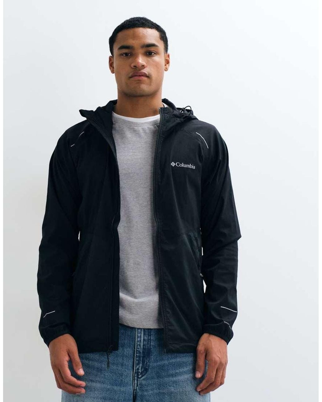 Columbia Blue Tech Ii Full Zip Wind Jacket for men