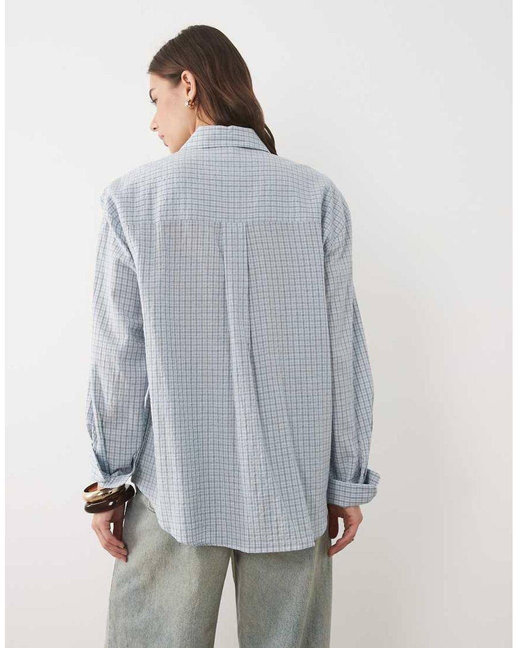 Mango Gray Oversized Shirt