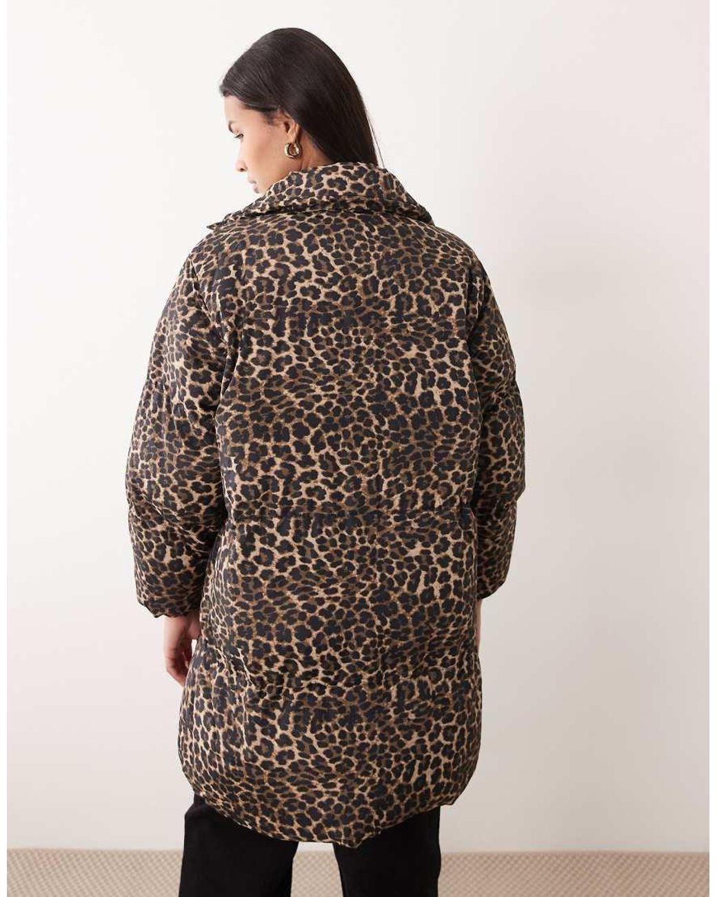 Brave Soul Brown Hooded Puffer Jacket With Pockets