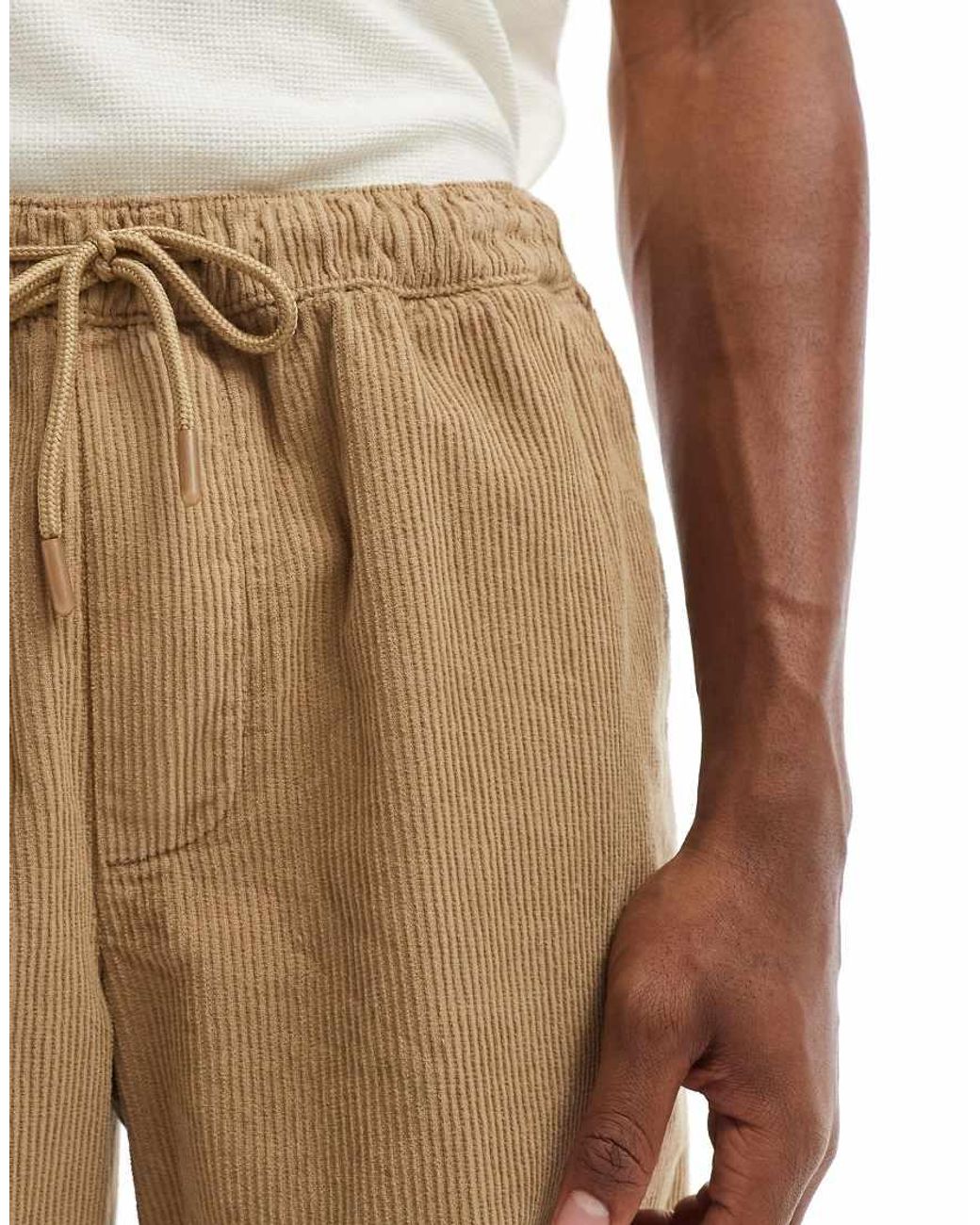 Jack & Jones Natural Loose Fit Cord Short for men