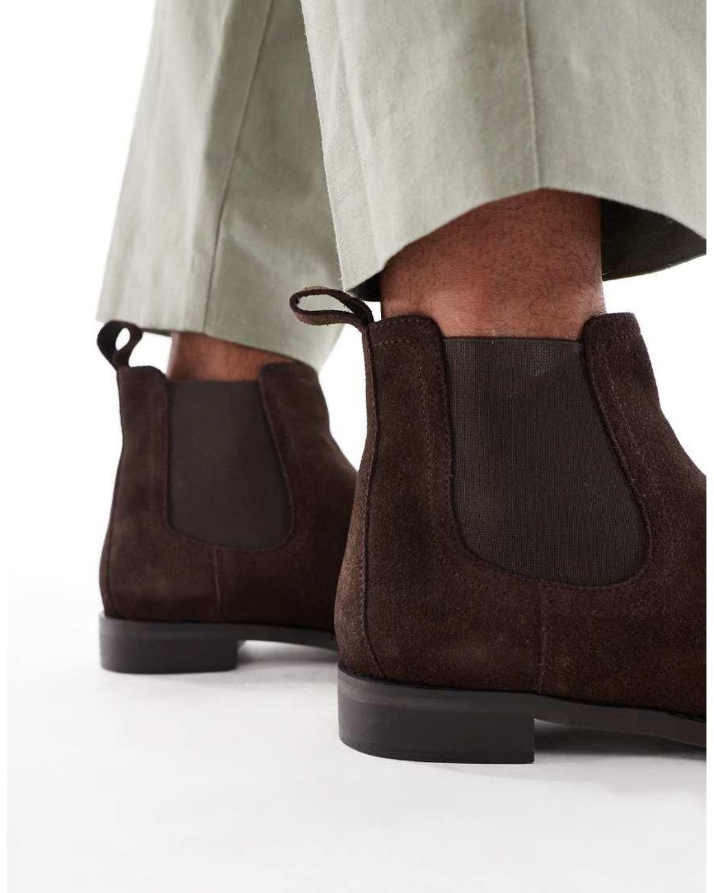 ASOS Brown Chelsea Boots for men