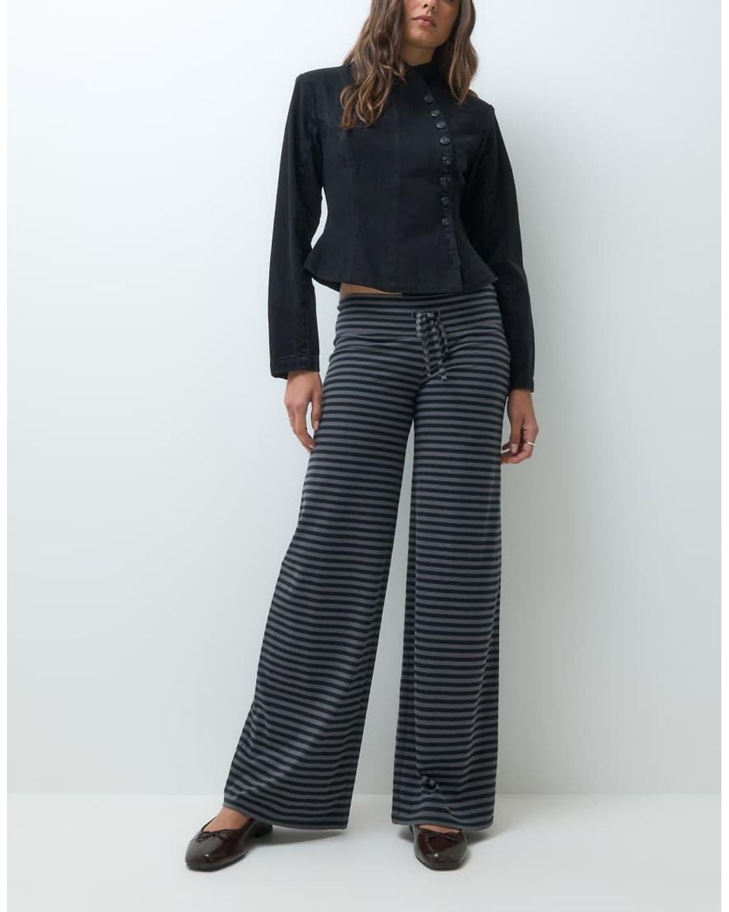Hollister Blue Cosy Wide Leg Trousers