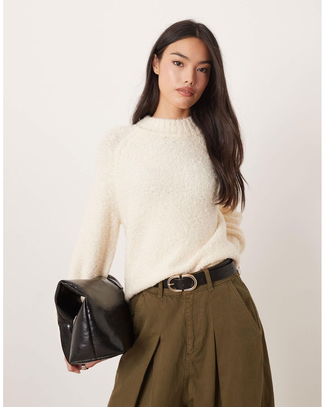 Glamorous Natural – lockerer oversize-strickpullover