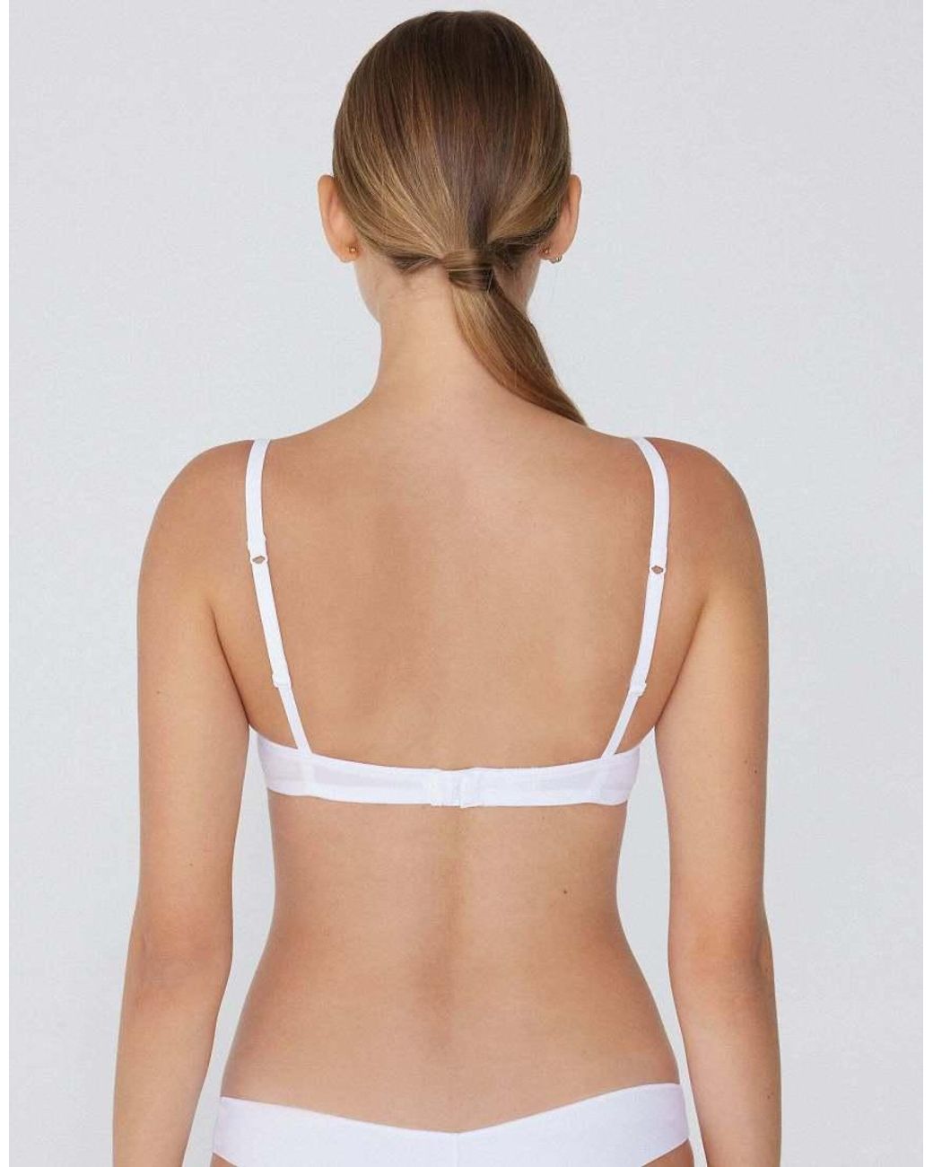 Tezenis White Moscow Microfibre Push-Up Bra