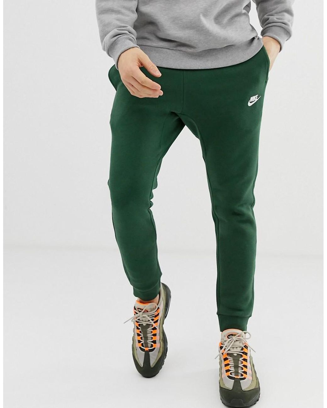 Nike Club Fleece Jogger Pants in Green for | Lyst