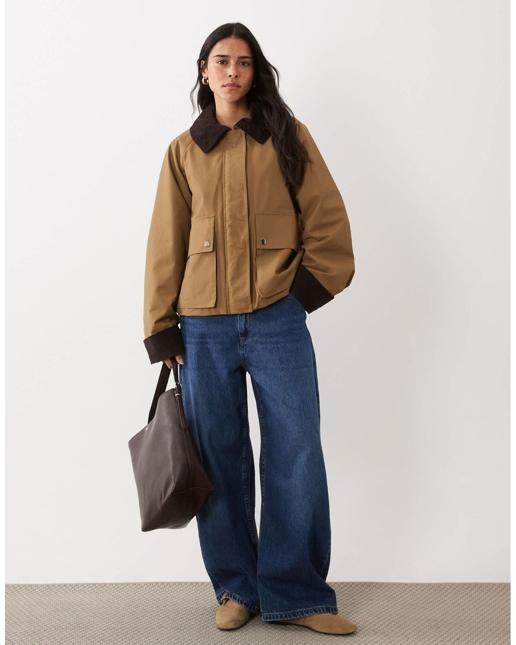 Mango Blue Parka Jacket