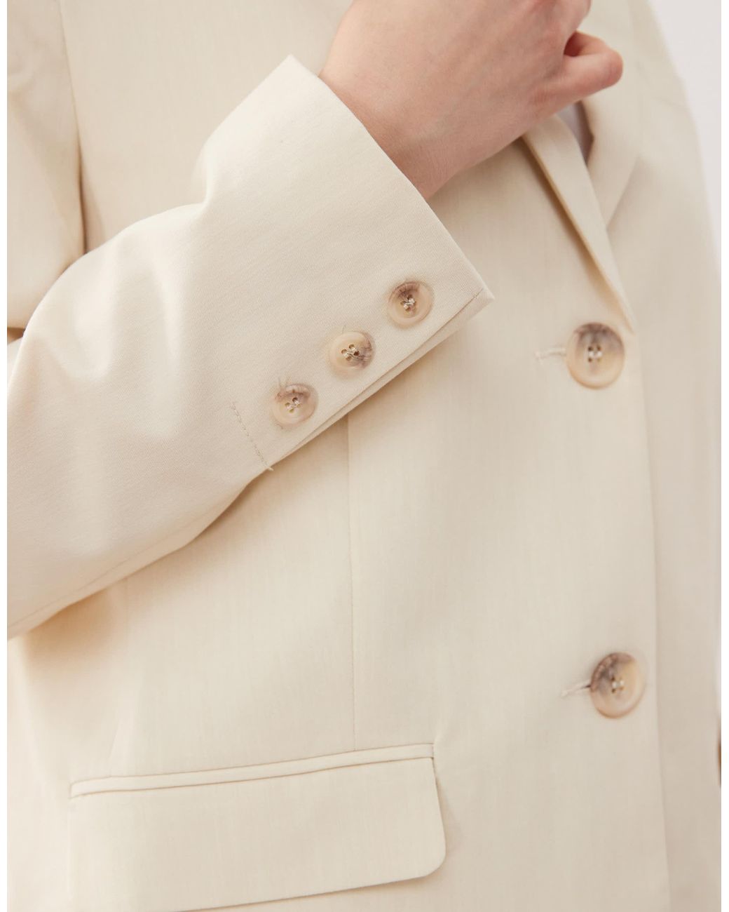 Miss Selfridge Natural Oversized Essentials Blazer