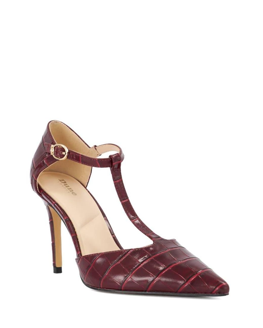 Dune Pink Castered Court Shoes