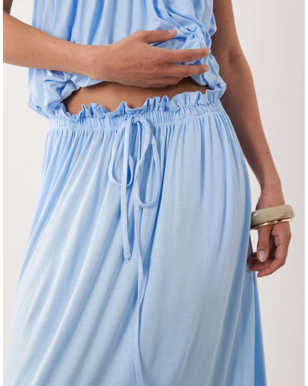 ASOS Blue Co-ord Midi Skirt