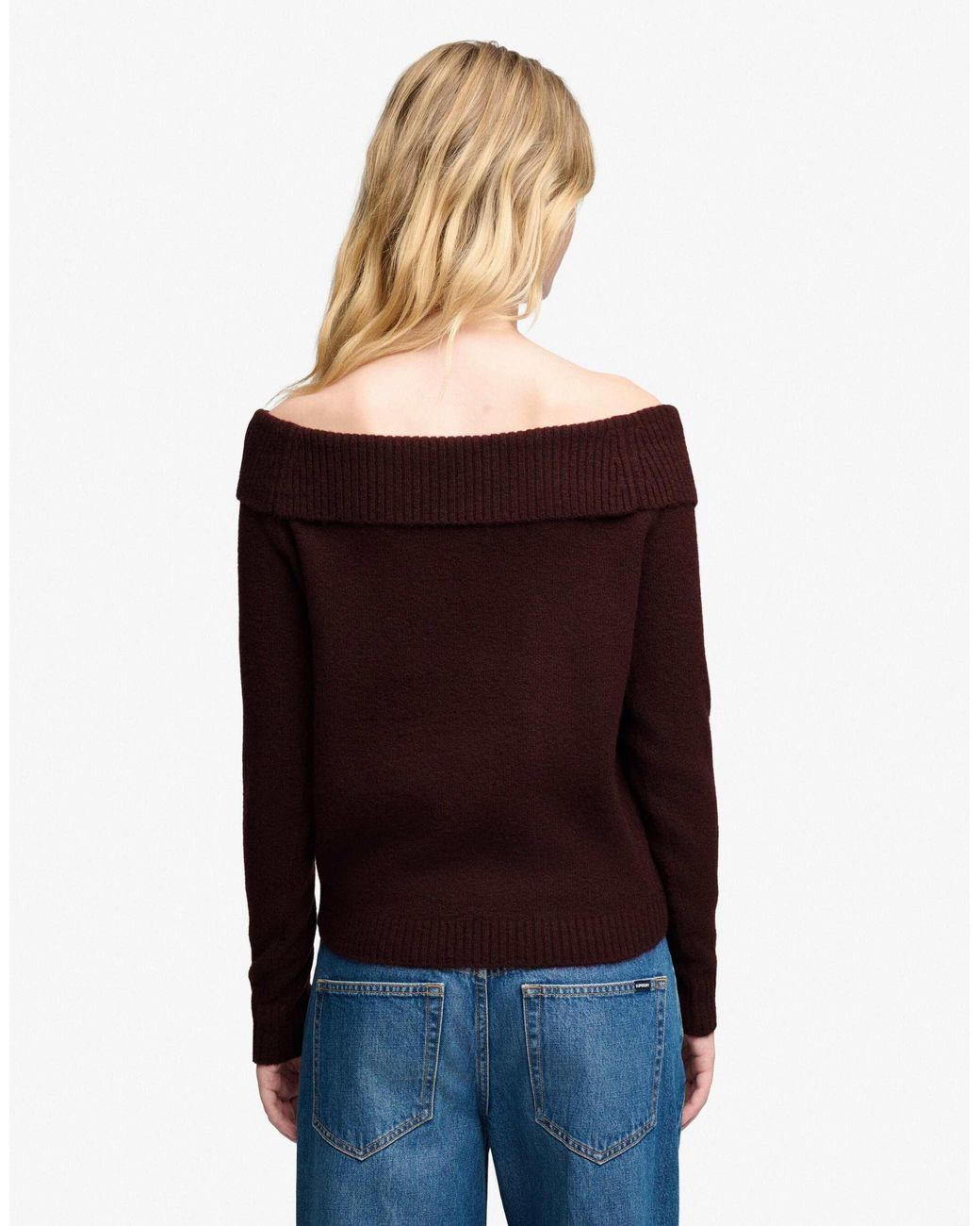Superdry Red Bardot-strickpullover