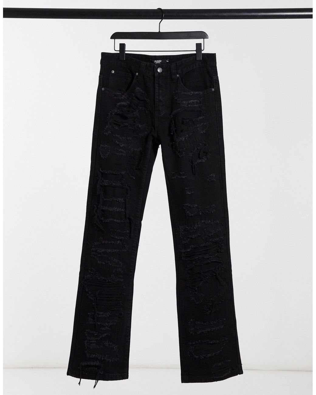 パンツ JADED LONDON Extr3me Jaded London Extreme Ripped Jeans in Black for Men | Lyst UK