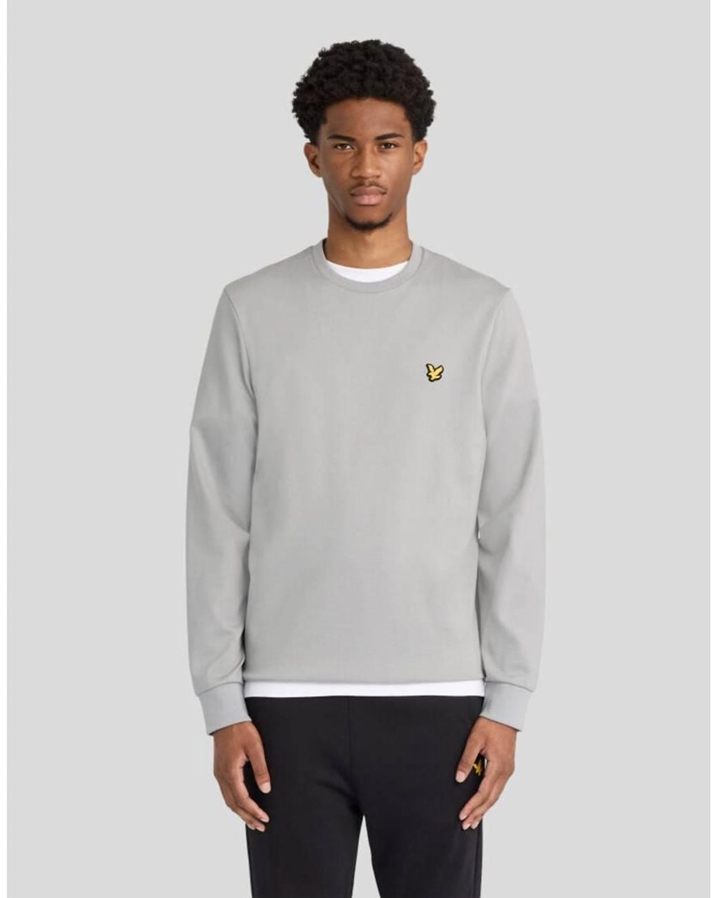 Lyle & Scott Gray Sports Lightweight Sweatshirt for men