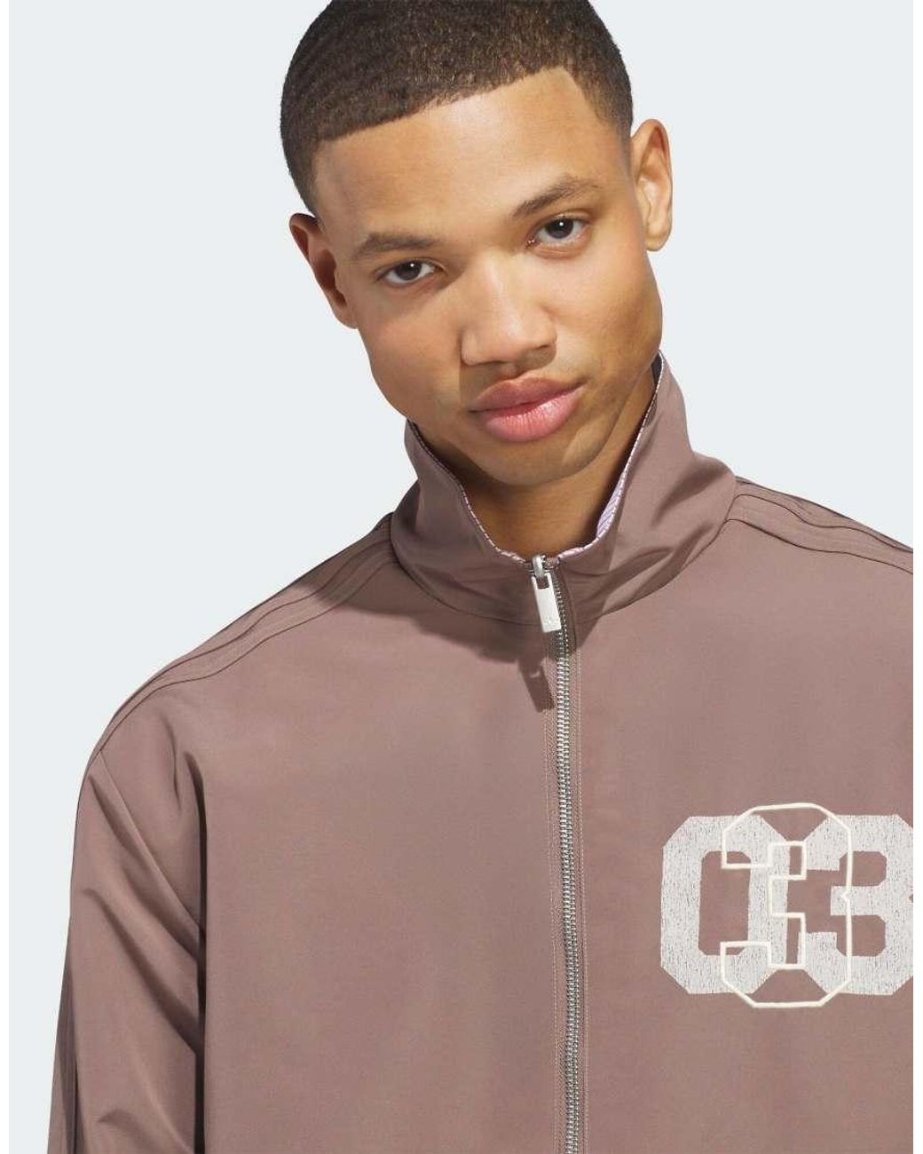 Adidas Originals Brown Firebird Coach Jacket for men