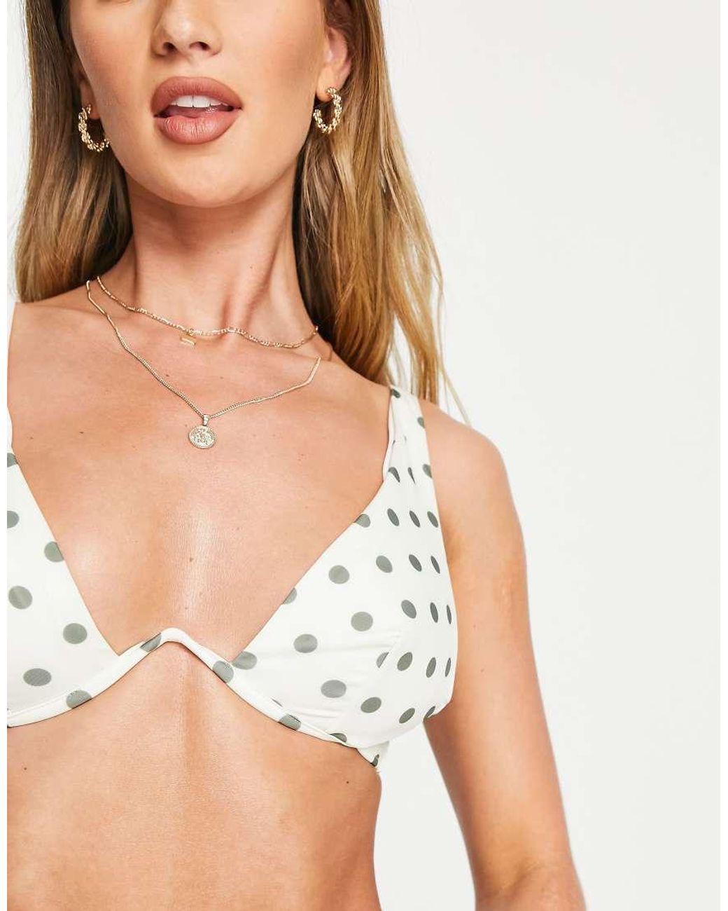 ASOS White Mix And Match V Underwire Bikini Top