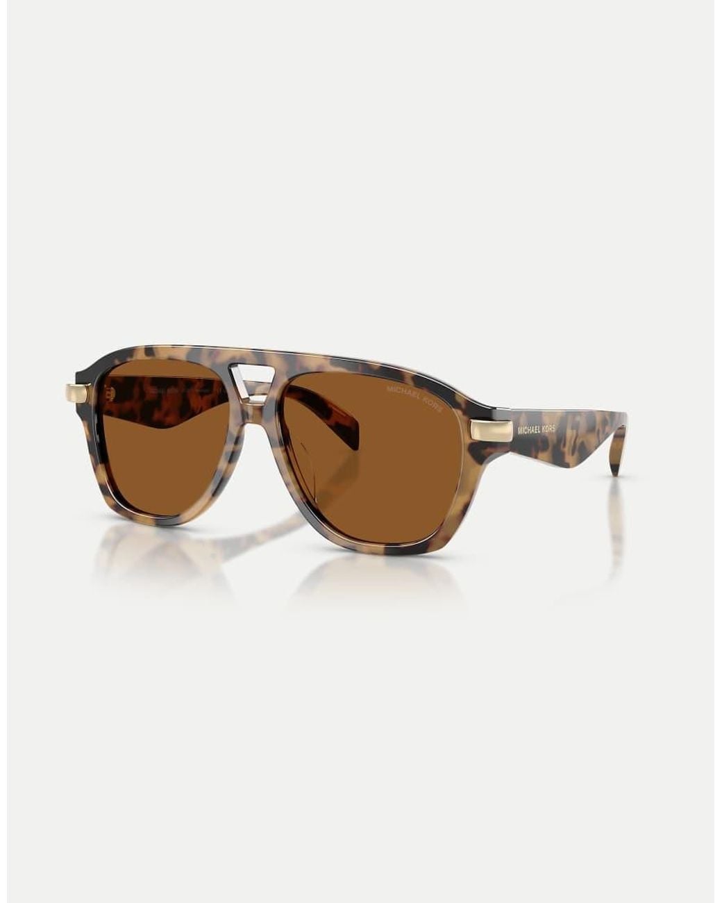 Michael Kors Brown Grenada Pilot Sunglasses With Lens