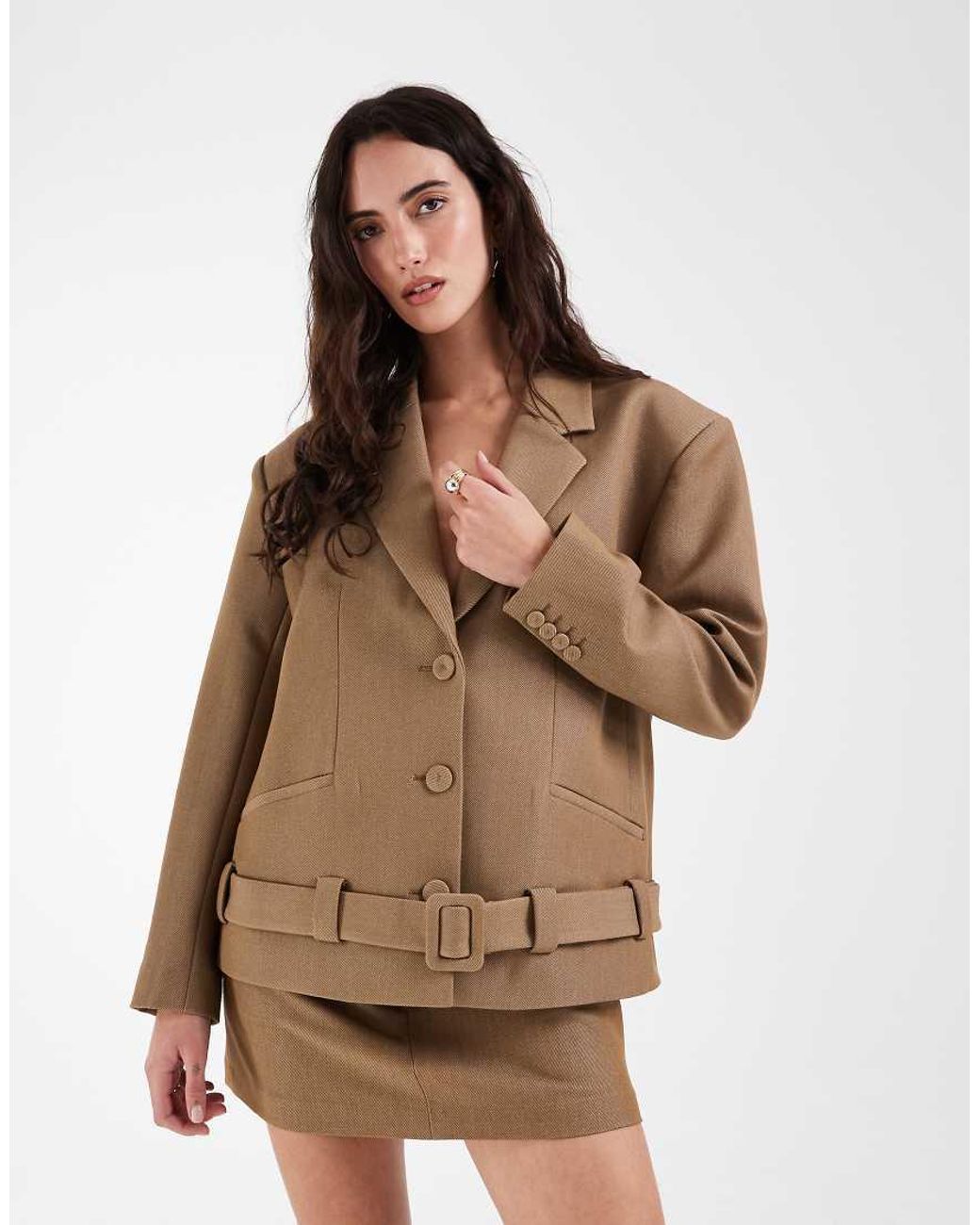 ASOS Elegante Minirok in het Natural