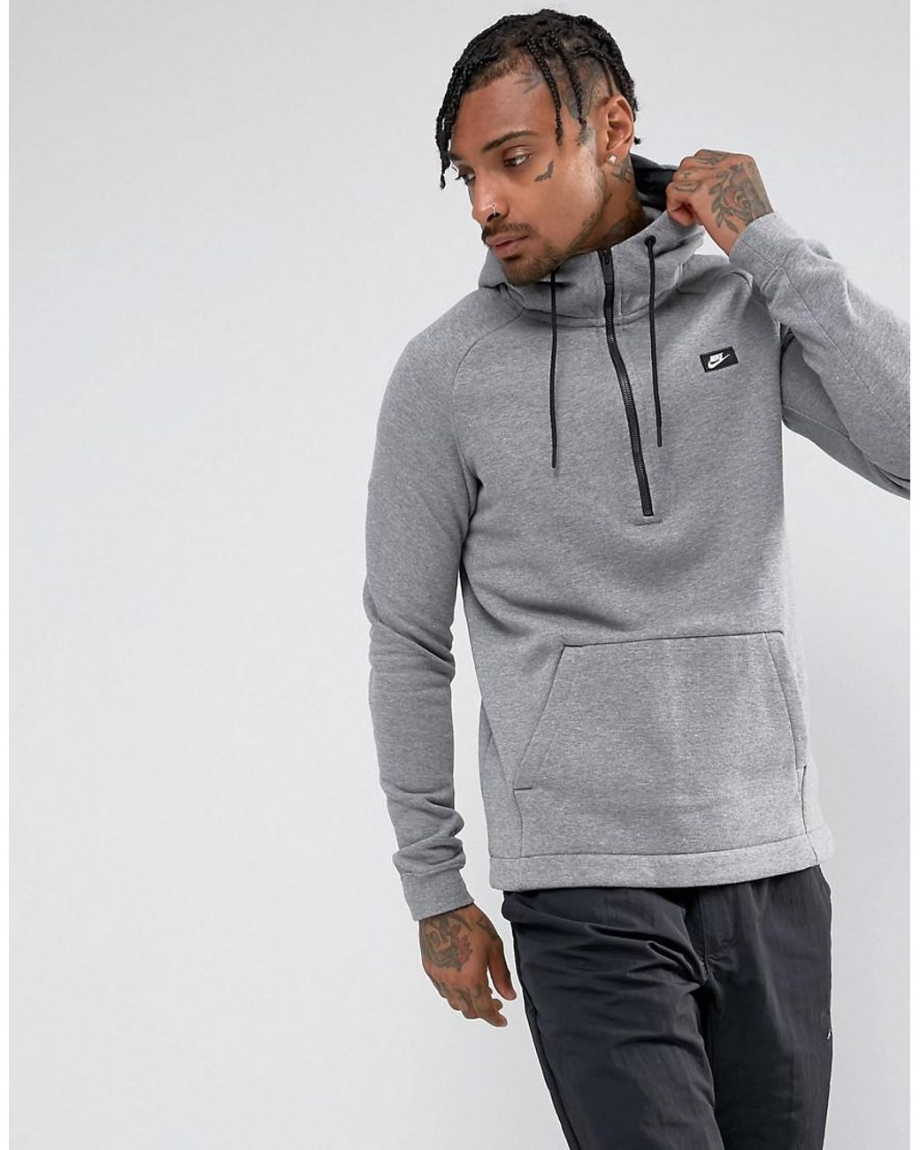 Grey nike sales modern hoodie