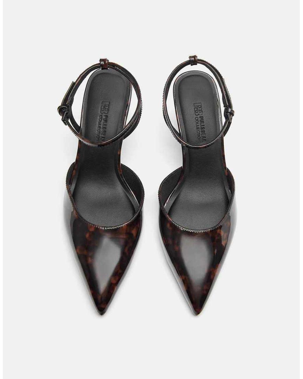 Pull&Bear Black Slingback High Heels