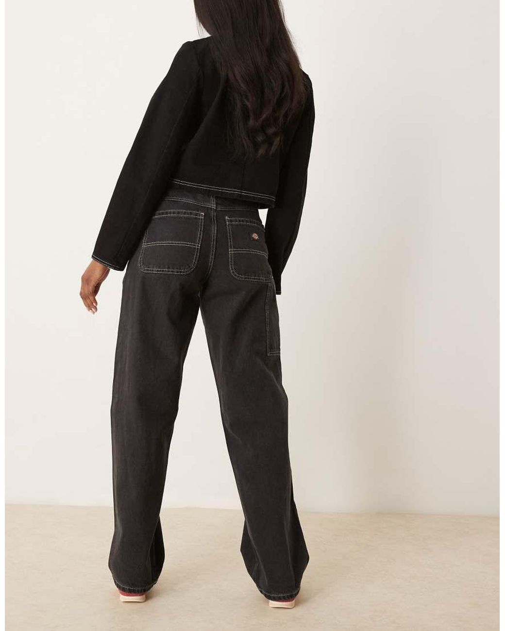 Dickies Black Herndon Loose Fit Denim Jeans
