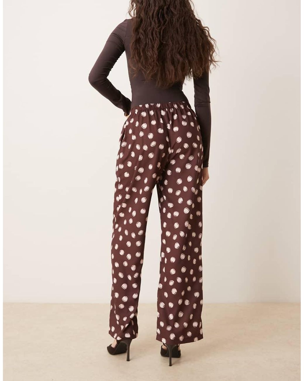 Sister Jane Brown Illume Stretch Waist Straight Leg Pants