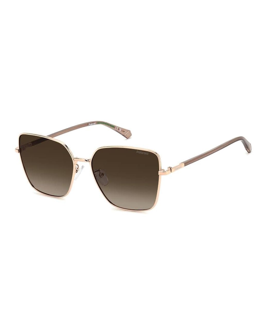 Polaroid Sunglasses Red Oversized Sunglasses With Shaded Polarized Lenses