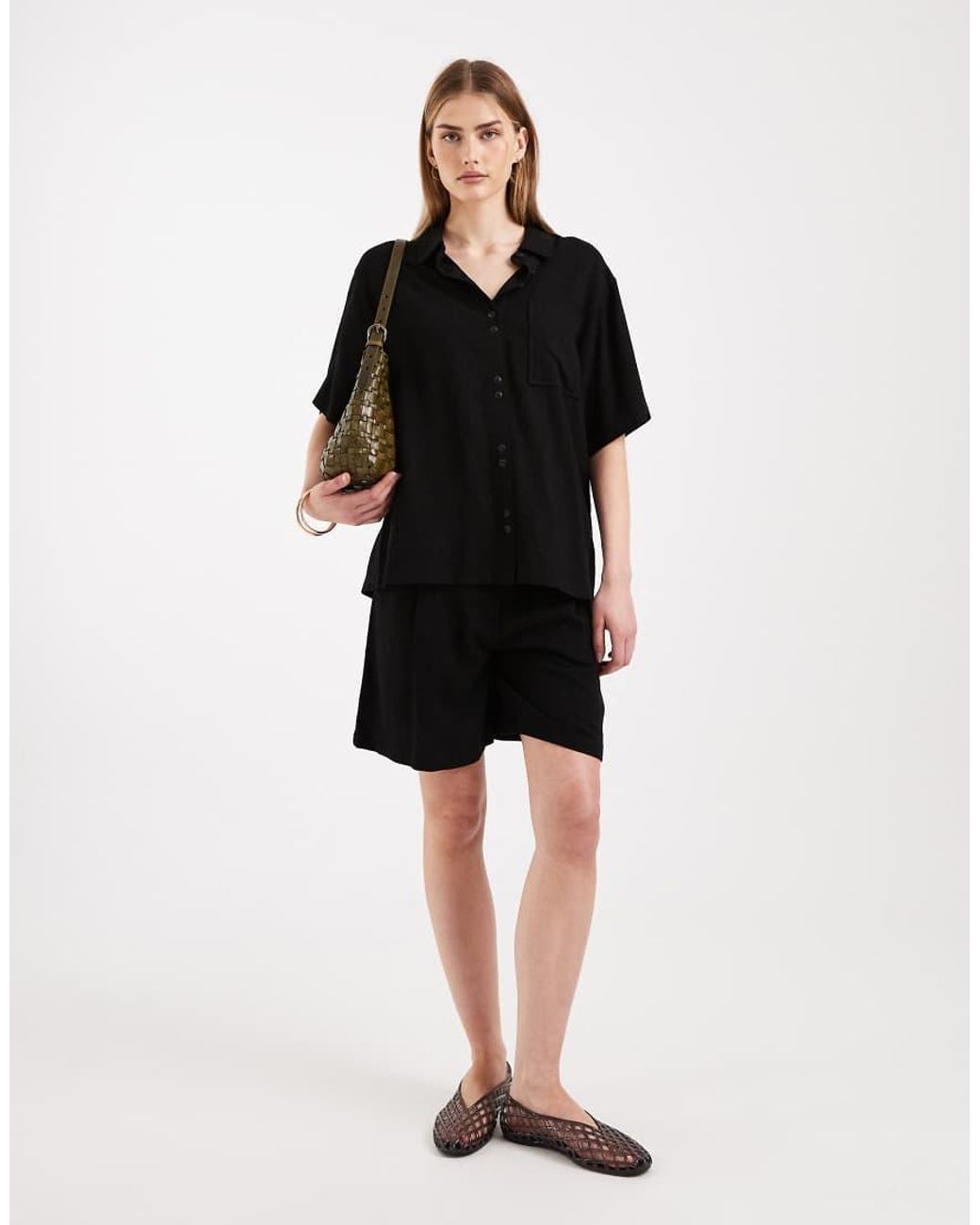 ASOS Black Relaxed Shirt
