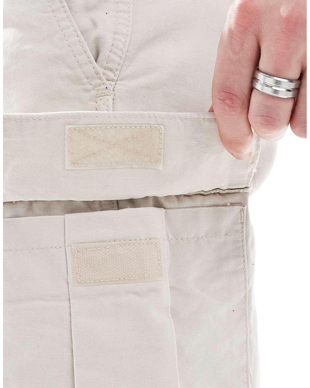 Jack & Jones White Loose Fit Cargo Trouser for men