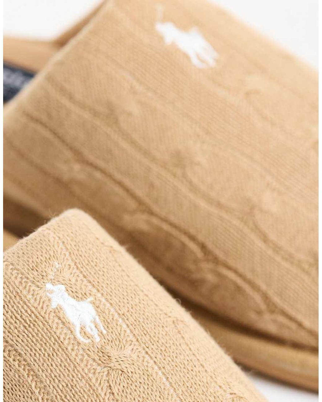 Polo Ralph Lauren Brown Carey Slippers