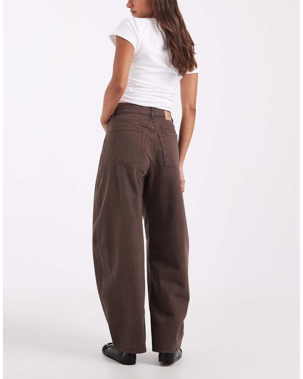JJXX Brown Sakai baggy Barrell Jeans