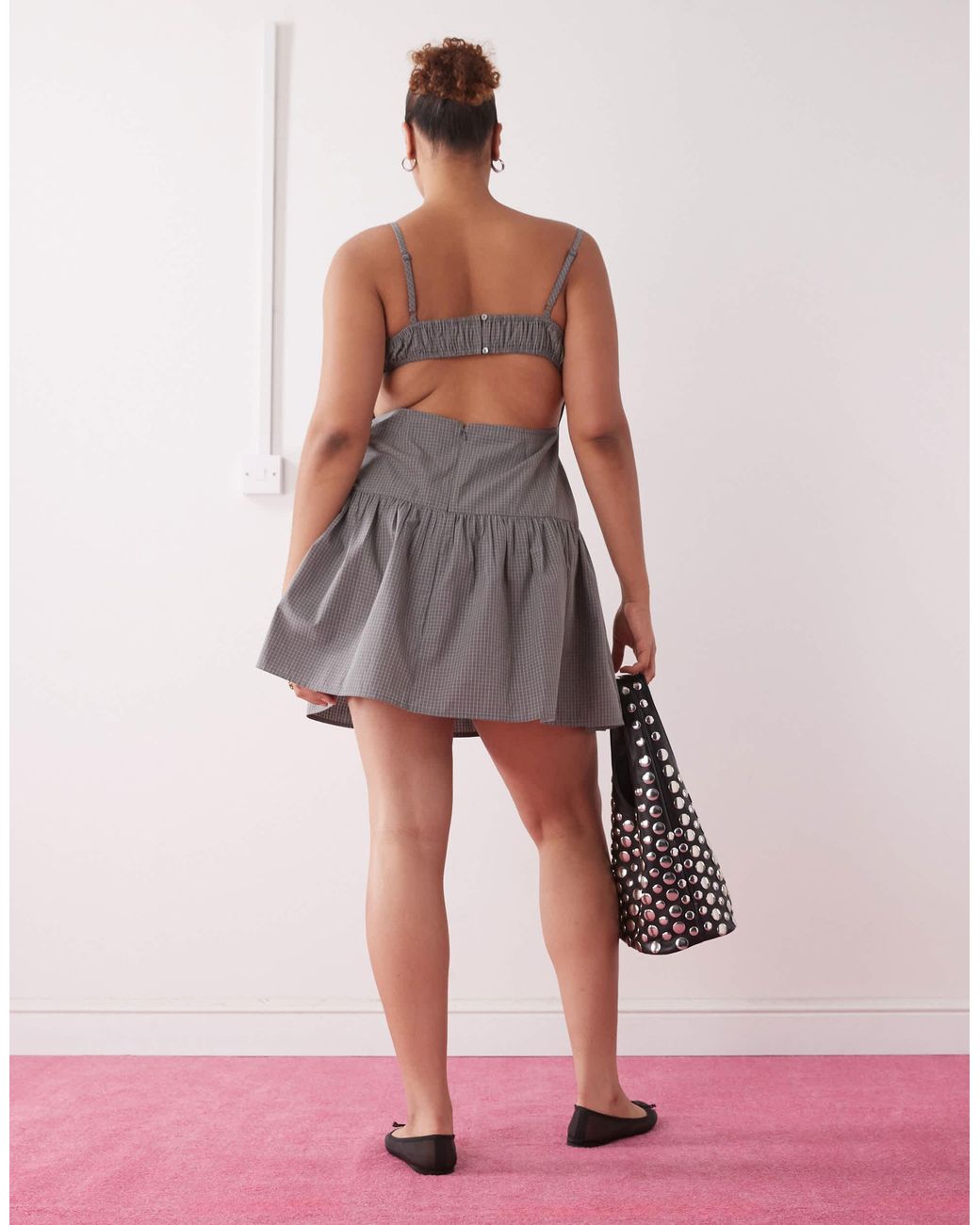 Collusion Pink Plus – minikleid
