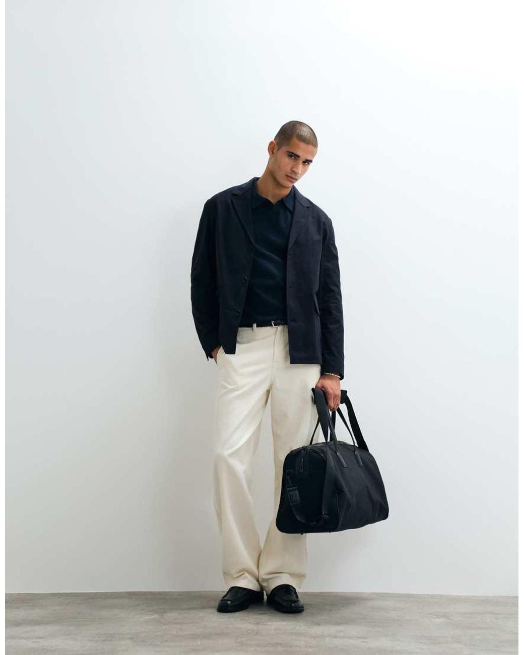 ARKET Blue Pure Cotton Blazer for men