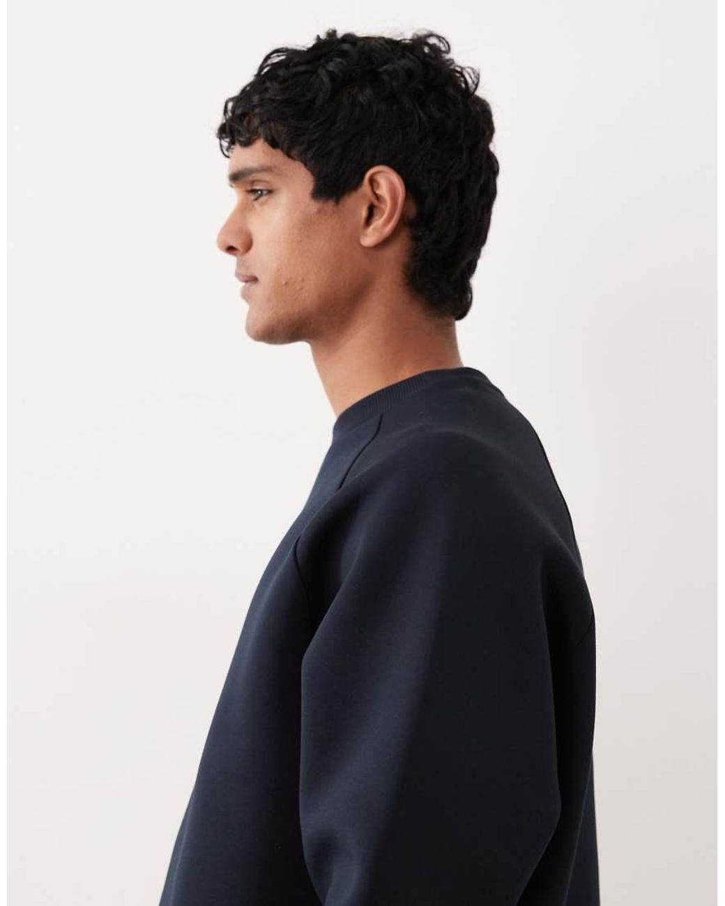 ASOS Blue Heavyweight Sweatshirt for men