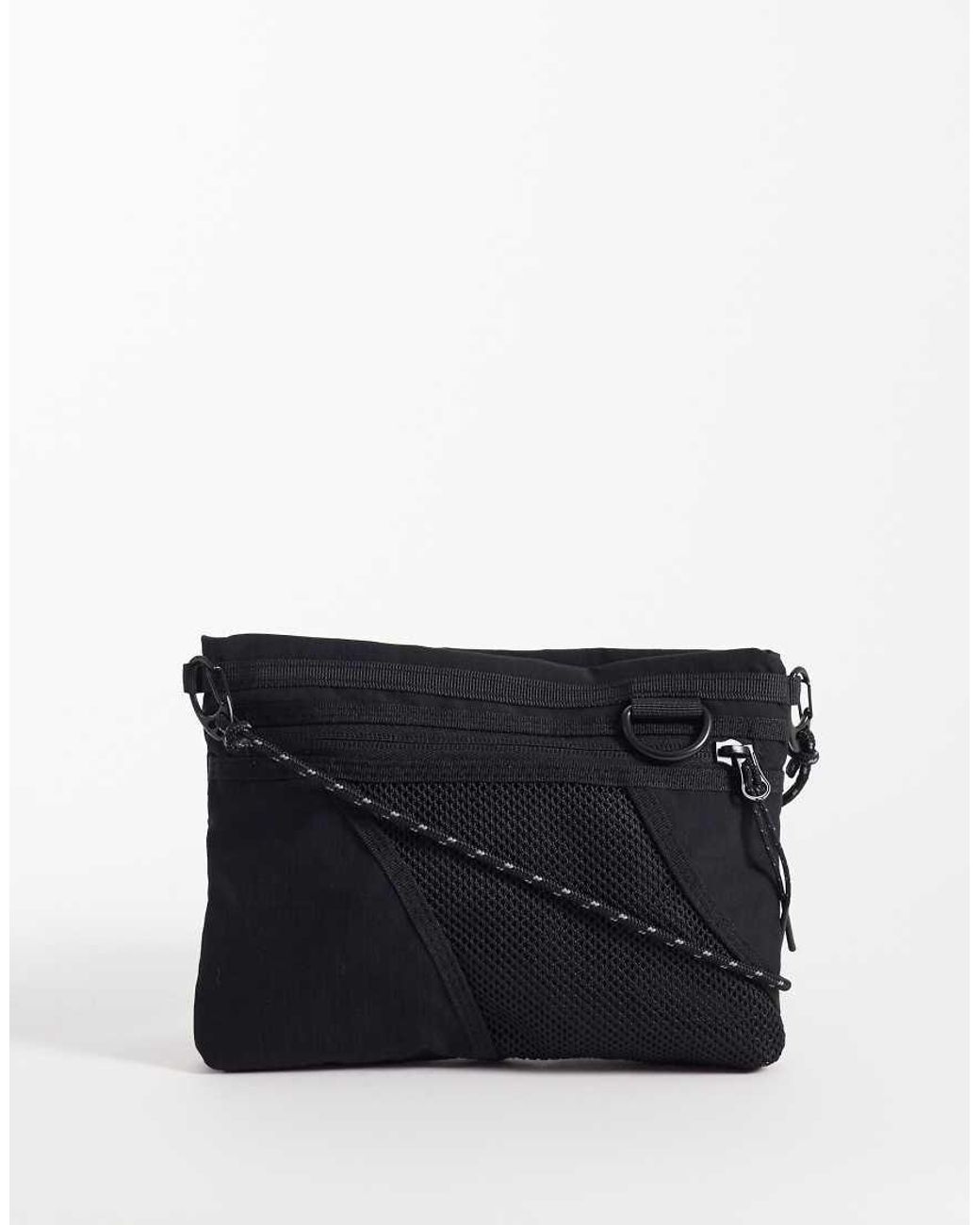 Weekday Hiker Mini Cross Body Bag With Mesh Detailing in Black | Lyst UK