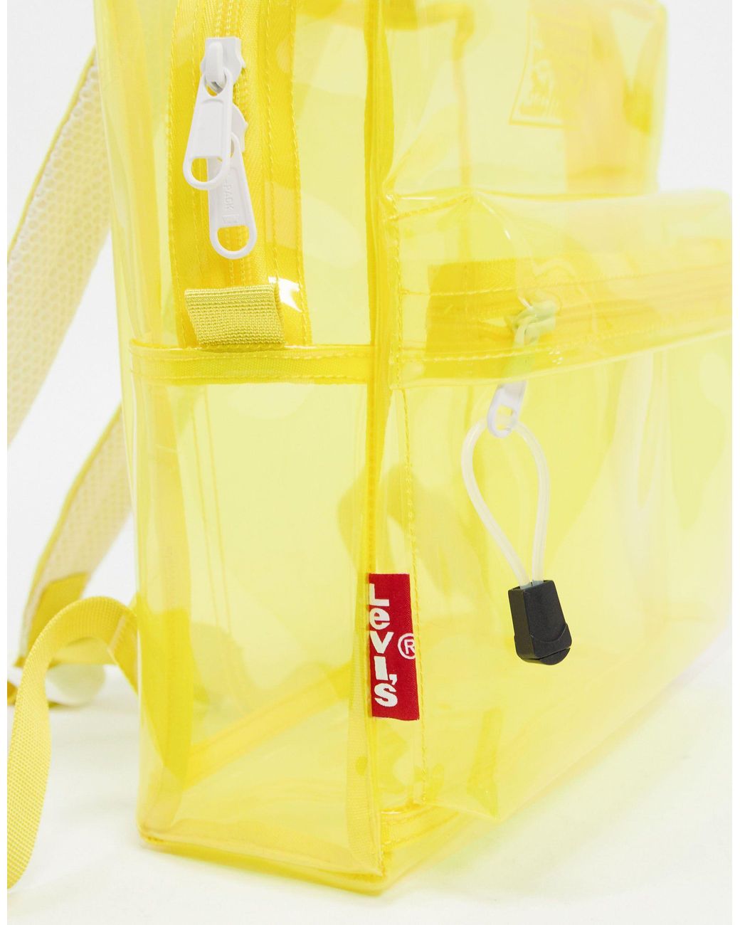 Sac à dos transparent - fluo Levi's en coloris Jaune | Lyst