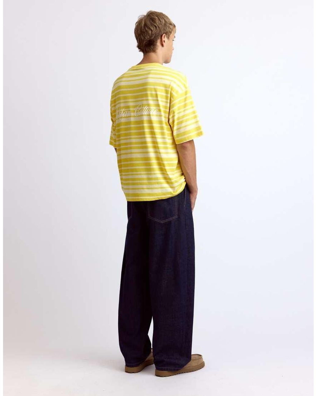 Pull&Bear Blue Relaxed Fit Jeans With Darts And Belt for men