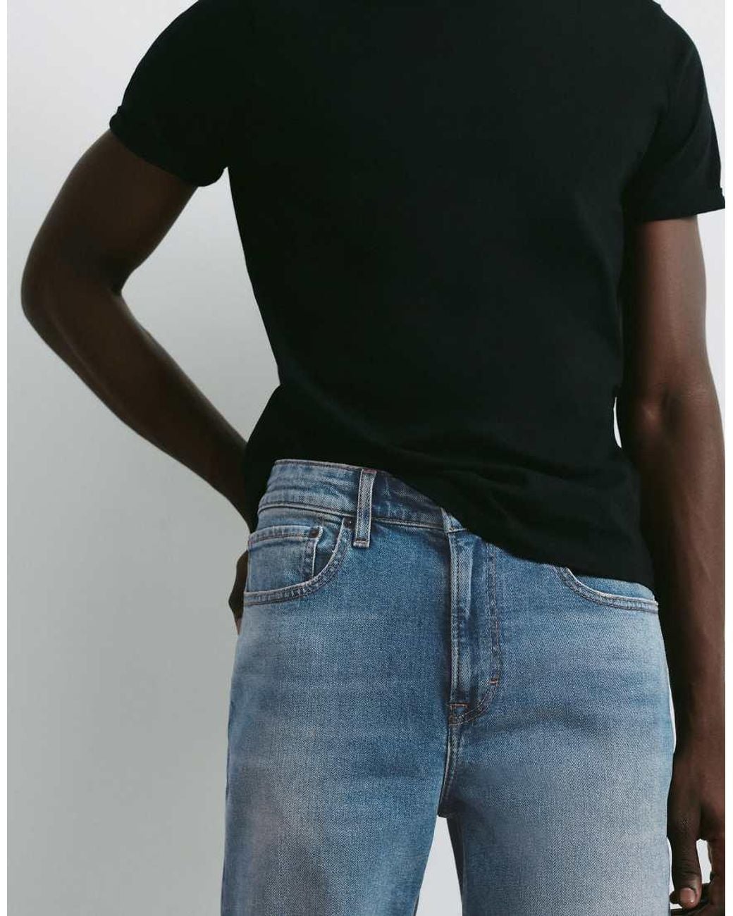 Pull&Bear Blue Slim Fit Jeans for men