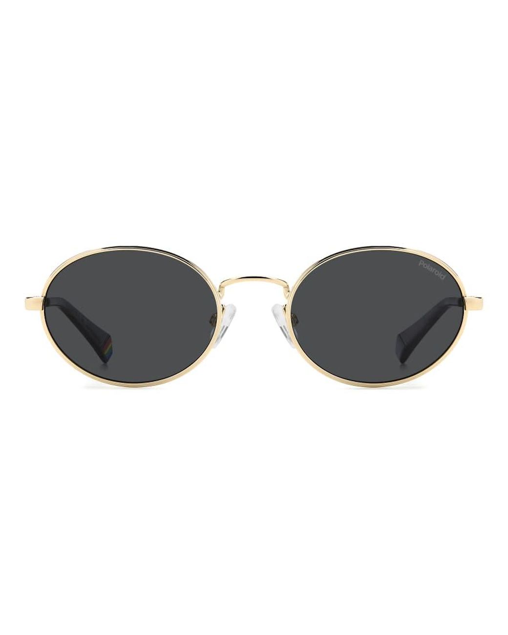Polaroid Sunglasses Metallic 90S Oval Sunglasses With Polarized Lenses