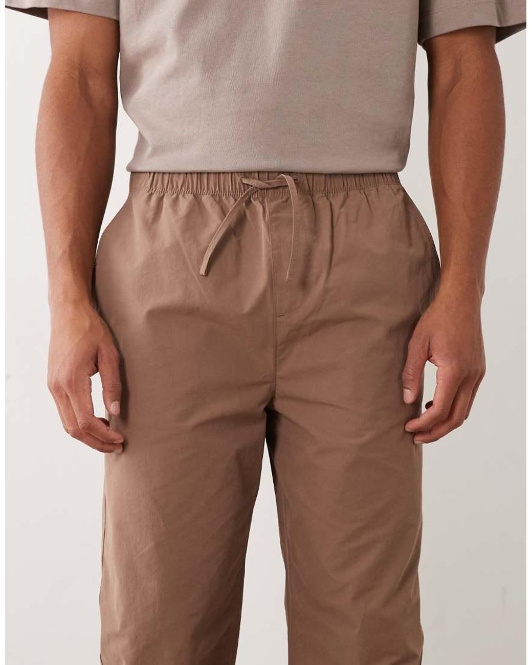 New Look Natural Pull On Trousers for men