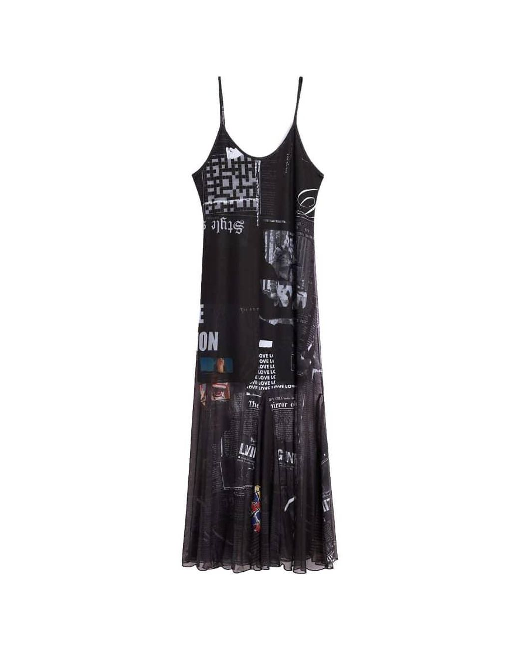 Desigual White Printed Strappy Dress
