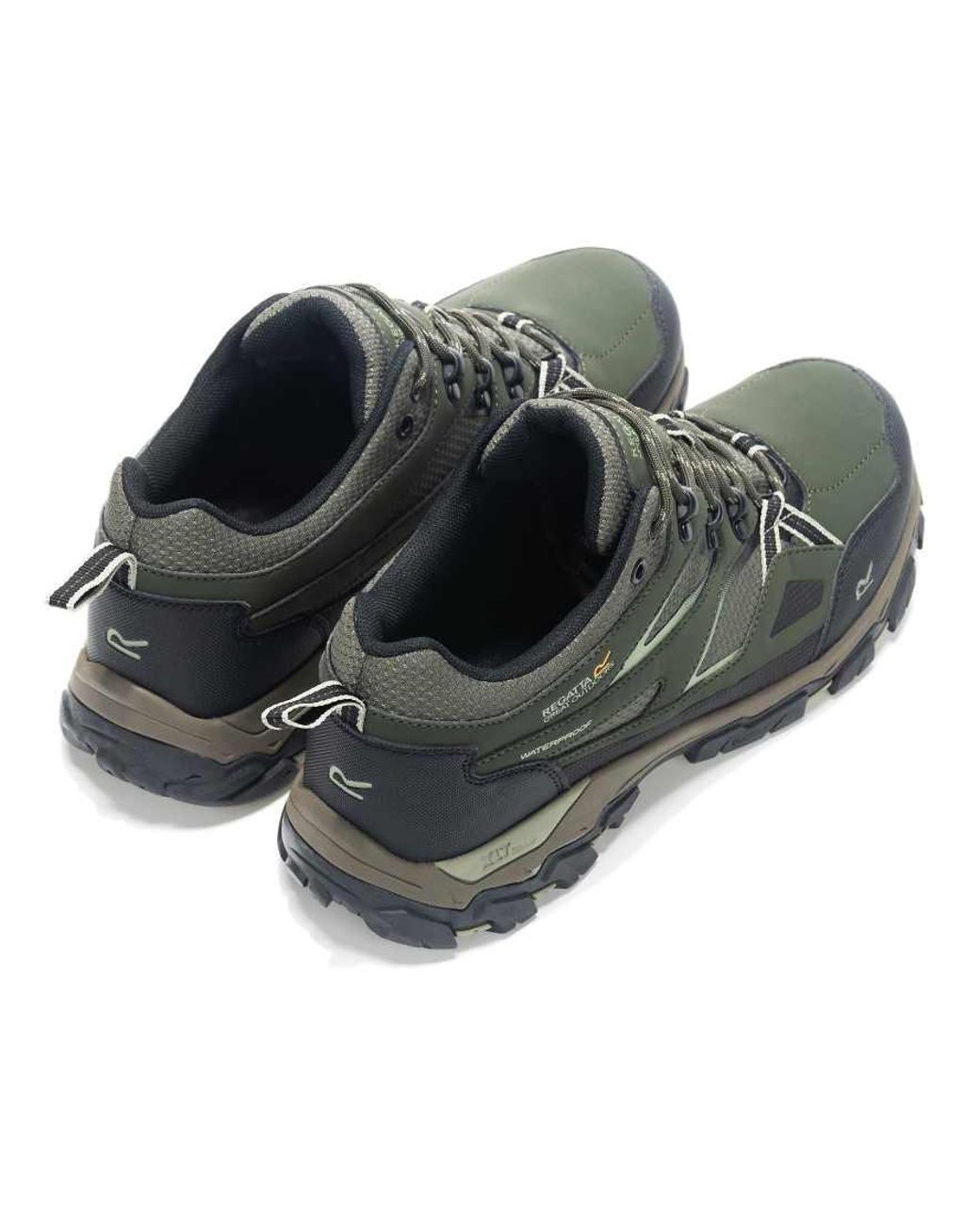Regatta Green Holcombe Iii Low Waterproof Walking Shoes for men